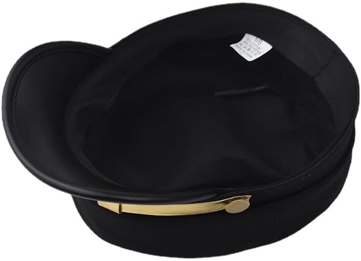 GRNUS Store Chauffeur Hat Newsboy Cap Peaked Beret Cap Classic Vintage Driver Costumes Hats Captain Sailor-Hat for Men Women - Image 2